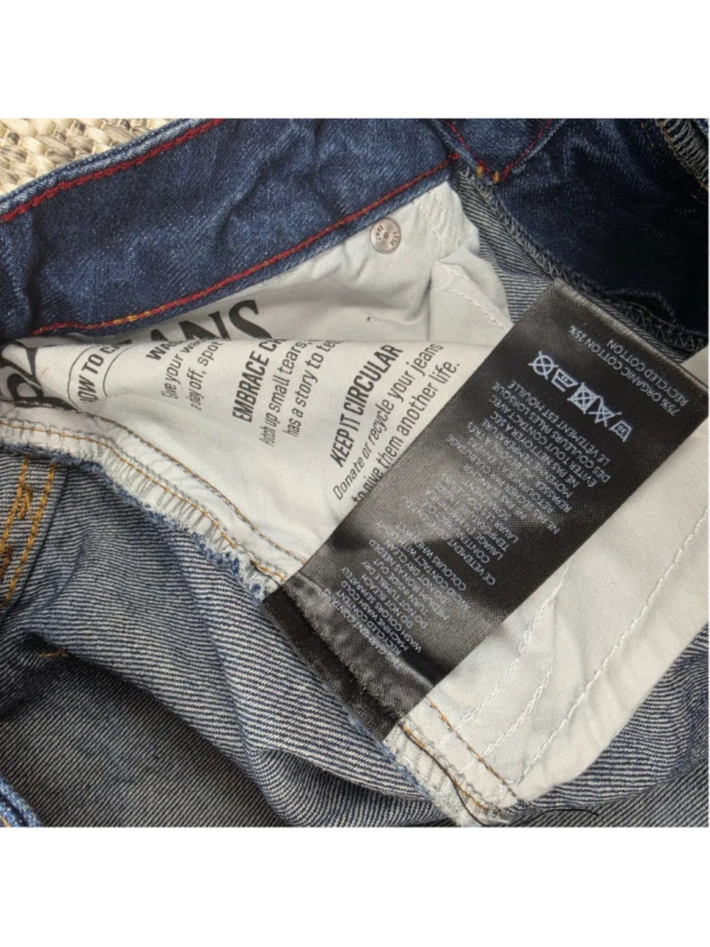 BDG Urban Outfitters Wide Leg Baggy Jeans Dark Wash 32W Y2K Skater